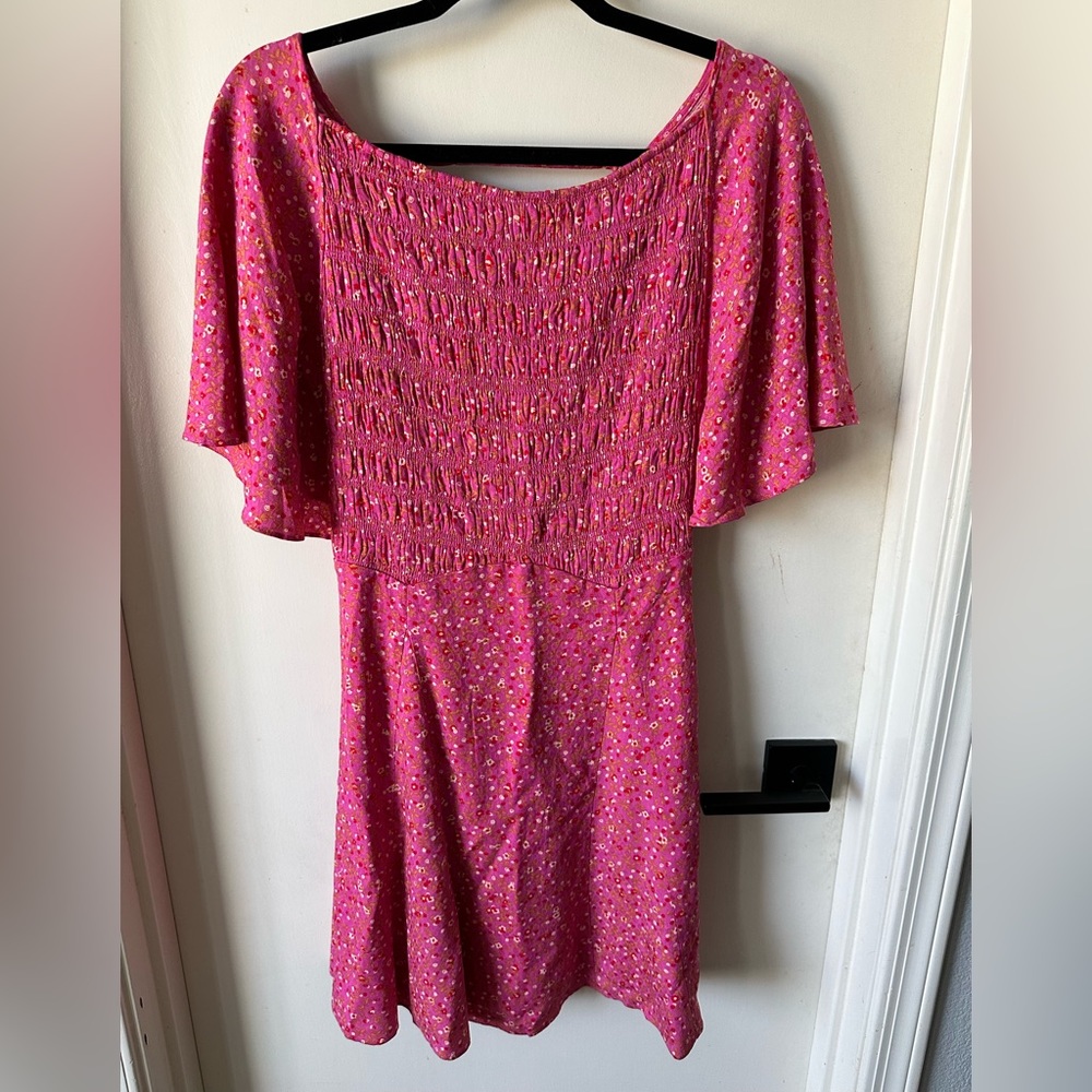 NWT Free People Women's Florence Lace-Up-Back Mini Dress